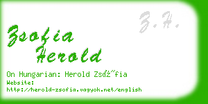 zsofia herold business card